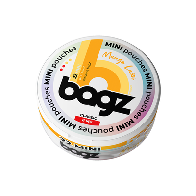 Bagz Mango Lassi Mini Classic originaldosa mot vit bakgrund
