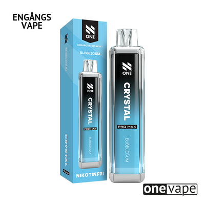 N One Crystal ZERO Engångs Vape - Bubblegum