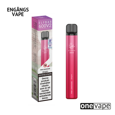 Elfbar V2 Mesh Engångs Vape - Pink Lemonade