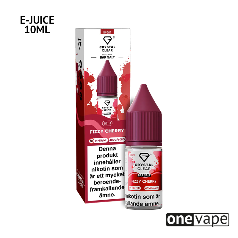 Crystal Clear - Fizzy Cherry (10ml, Nic Salt)
