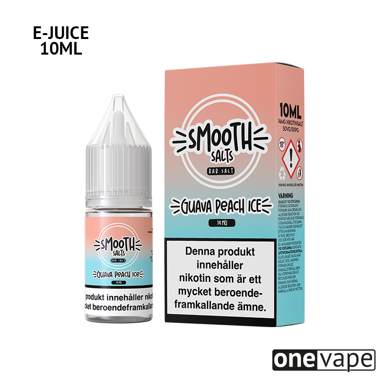Smooth Salts - Guava Peach Ice (10ml, Nic Salt)