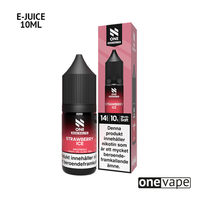 N One Salt - Strawberry Ice (10ml, Nic Salt)