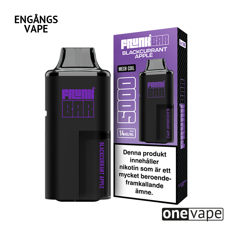 Frunk 5000 Engångs Vape - Blackcurrant Apple