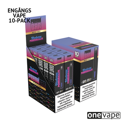 Frunk Bar Mesh Engångs Vape - Blueberry Pomegranate (10-Pack)