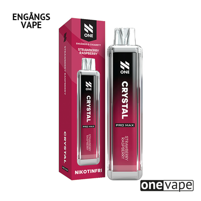 N One Crystal ZERO Engångs Vape - Strawberry Raspberry