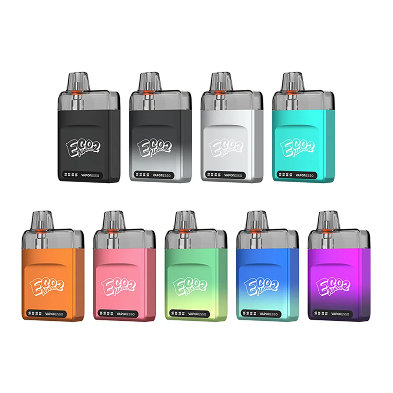 Vaporesso ECO Nano 2 Kit alla färgval uppställda på rad
