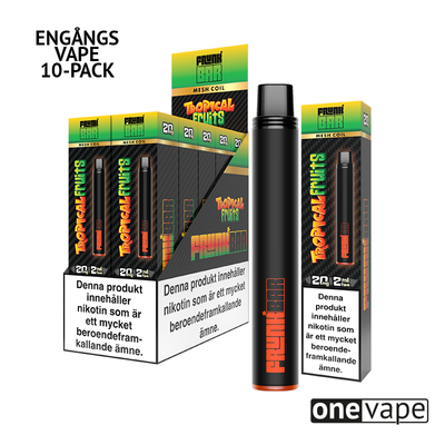 Frunk Bar Mesh Engångs Vape - Tropical Fruits (10-Pack)