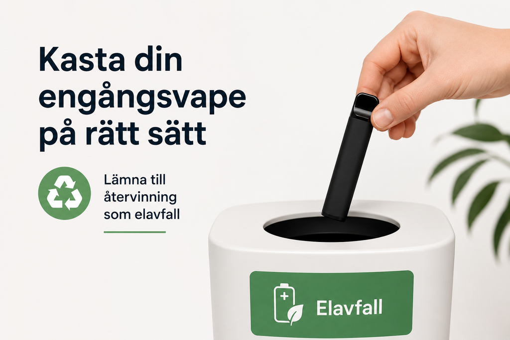 Hur kastar man en engångsvape?
