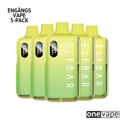 Elfbar 6K Engångs Vape - Lemon Lime (5-Pack)