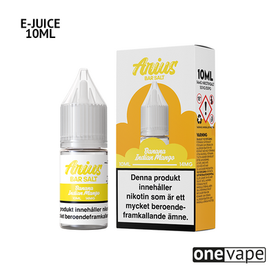 Arius Bar Salt - Banana Indian Mango (10ml, Nic Salt)