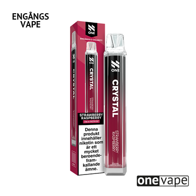 N One Crystal Mesh Engångs Vape - Strawberry Raspberry
