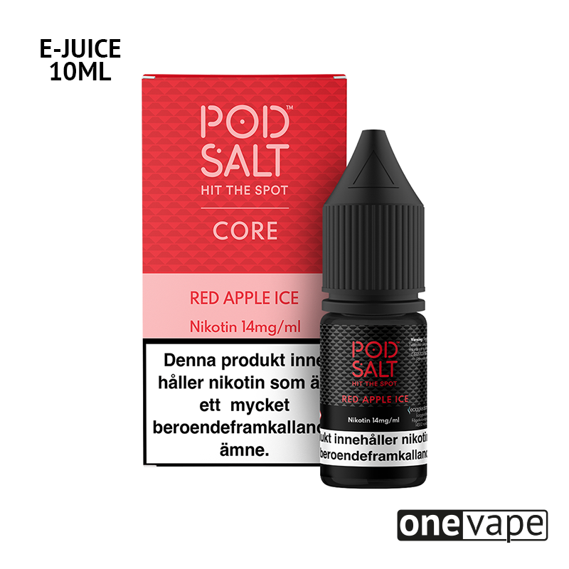 Pod Salt - Red Apple Ice (10ml, Nic Salt)