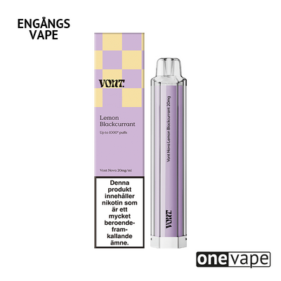 Vont Nova Engångs Vape - Lemon Blackcurrant