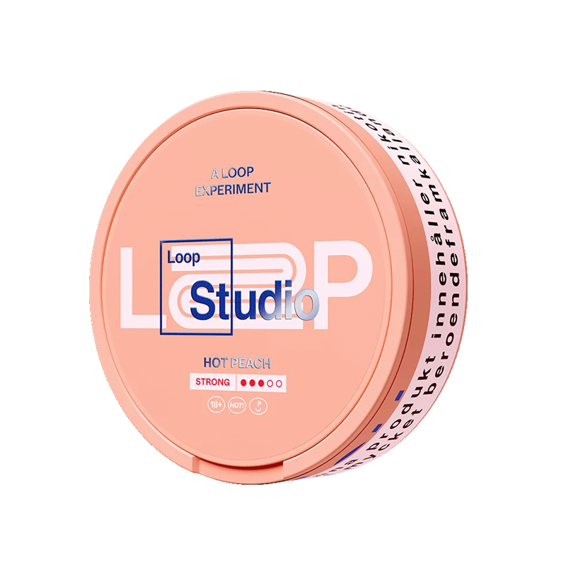 LOOP Hot Peach Strong vitt snus med persika och chili