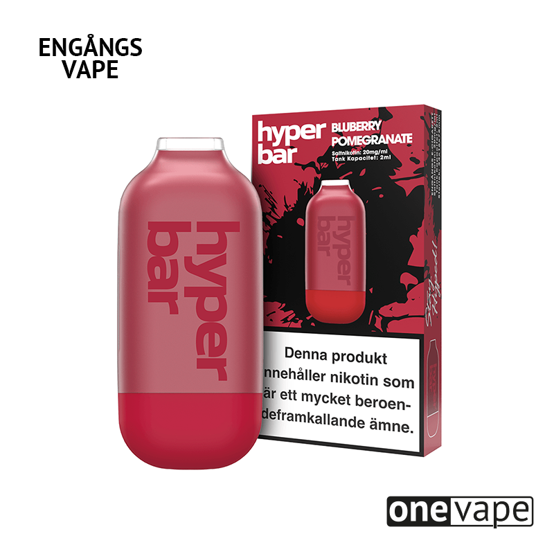 Hyper Bar Mesh Engångs Vape - Bluberry Pomegranate