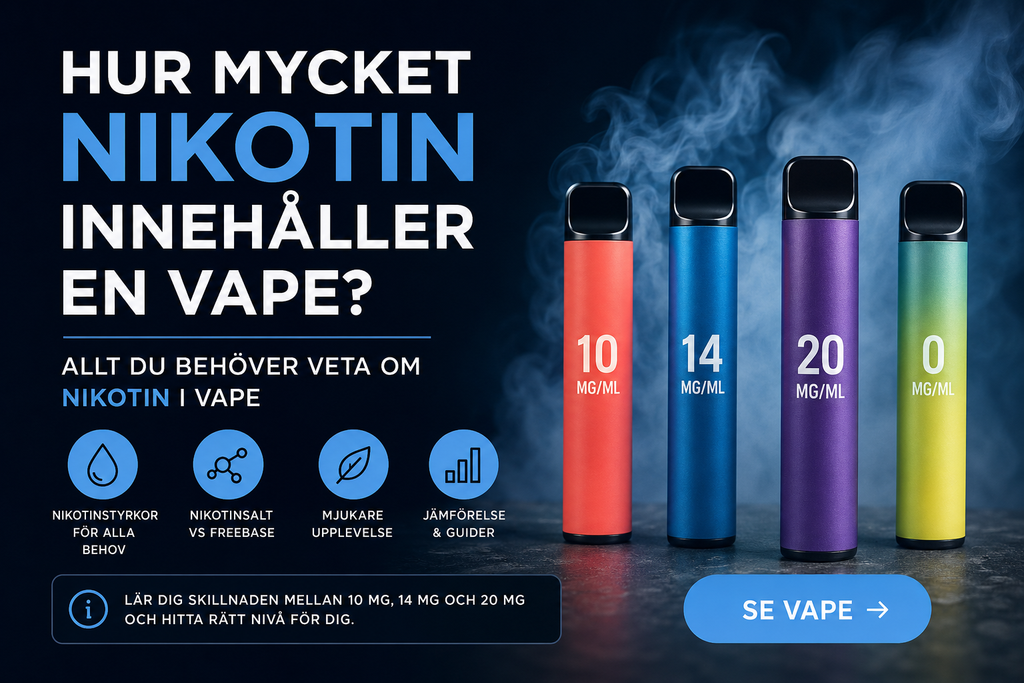 Hur mycket nikotin innehåller en vape?