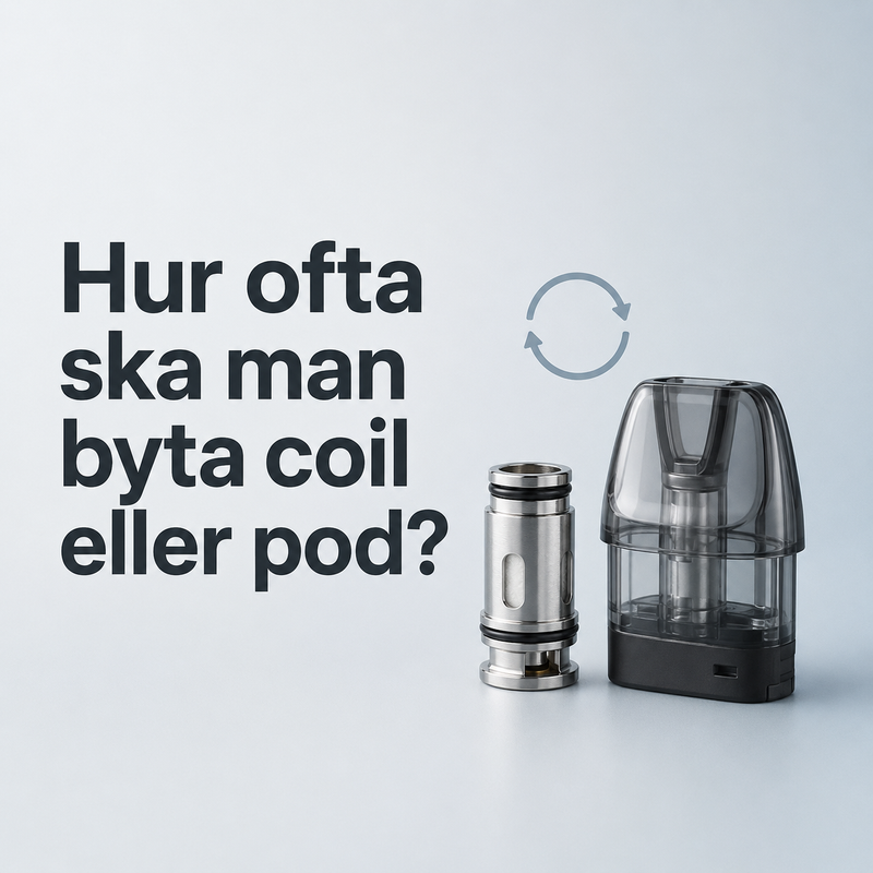 Hur ofta ska man byta coil eller pod?