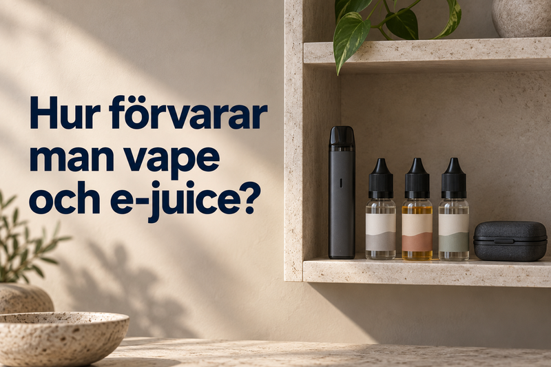 Hur förvarar man vape och e-juice?