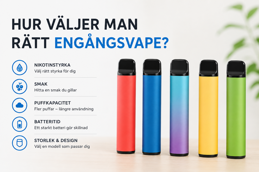 Hur väljer man rätt engångsvape?