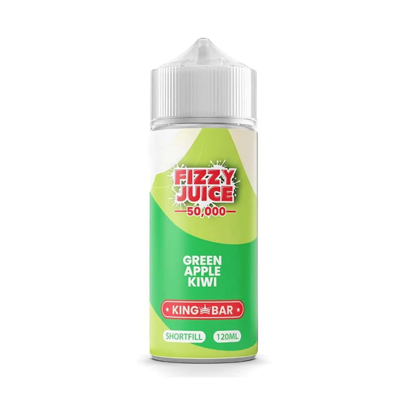 fizzy king bar Green Apple Kiwi originalflaska mot vit bakgrund