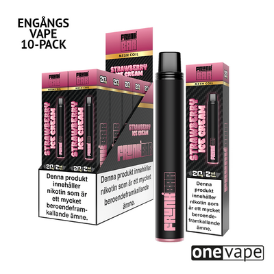 Frunk Bar Mesh Engångs Vape - Strawberry Ice Cream (10-Pack)