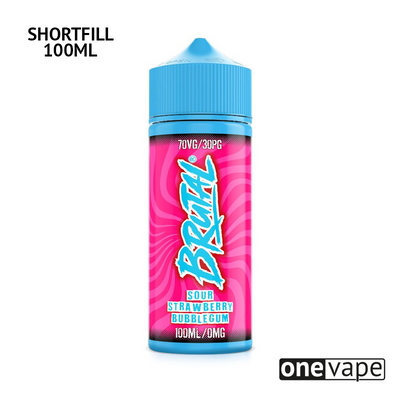 Just Juice Brutal - Sour Strawberry Bubblegum (100ml Shortfill)