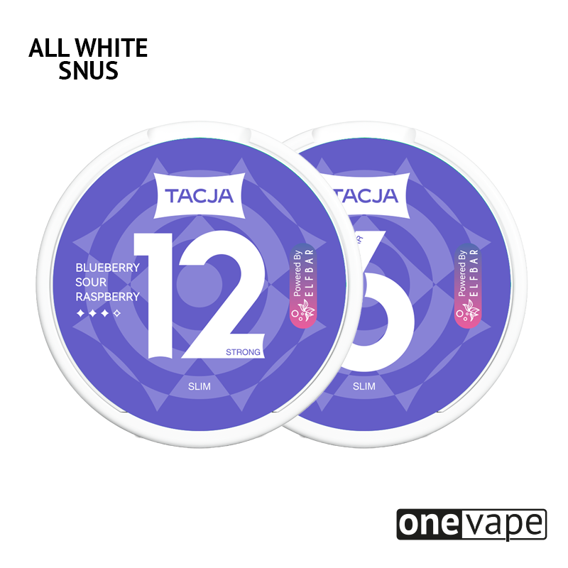 Tacja - Blueberry Sour Raspberry (All White Snus)