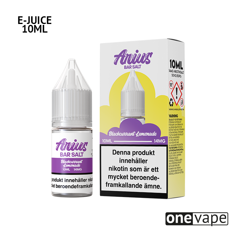 Arius Bar Salt - Blackcurrant Lemonade (10ml, Nic Salt)