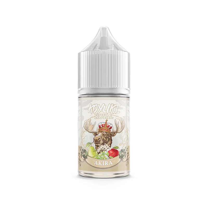 Koyuki Royal Akira MTL Shortfill originalflaska mot vit bakgrund