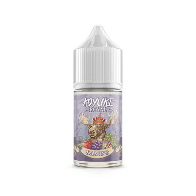Koyuki Royal Kamino MTL Shortfill originalflaska mot vit bakgrund