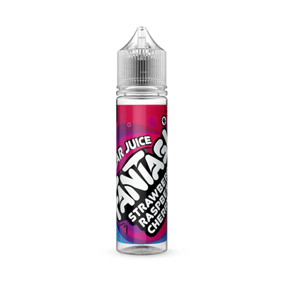 Fantasi Strawberry Raspberry Cherry Ice originalflaska mot vi bakgrund