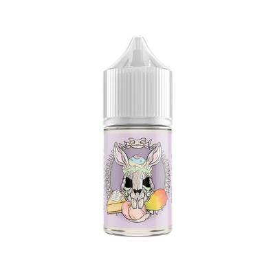 Koyuki Chronicles Peach Mango Crumble MTL Shortfill originalflaska mot vit bakgrund