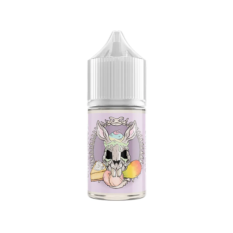 Koyuki Chronicles Peach Mango Crumble MTL Shortfill originalflaska mot vit bakgrund