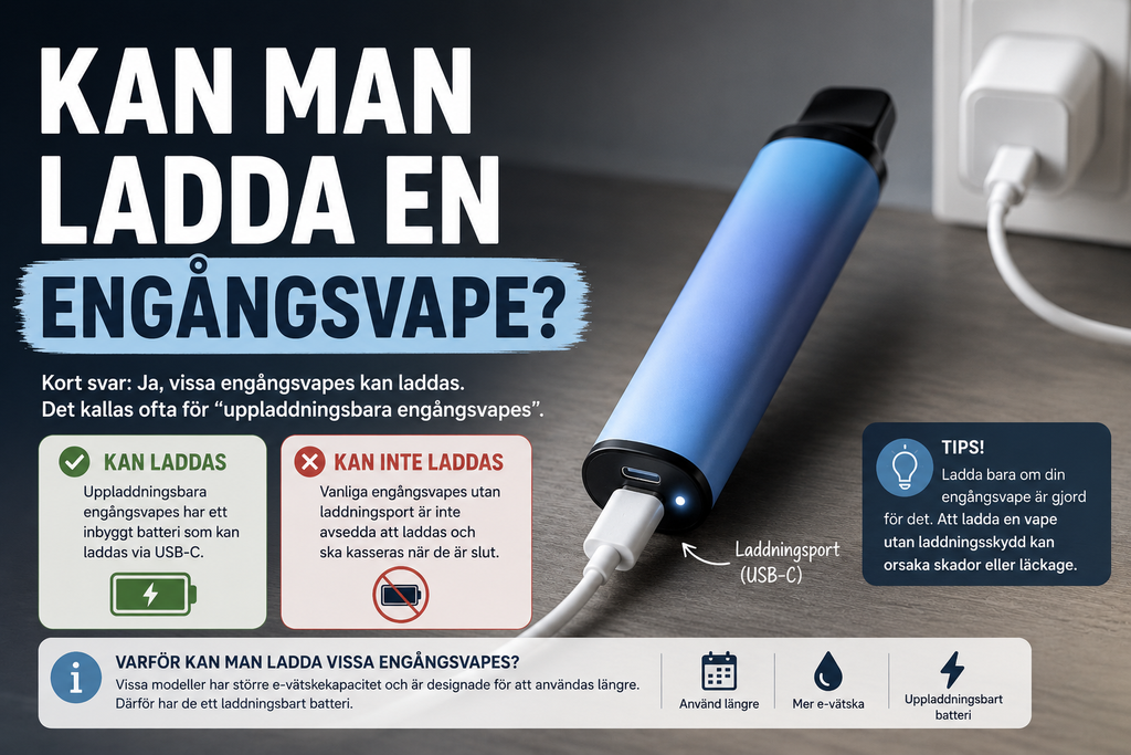 Kan man ladda en engångsvape?