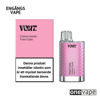 Vont Cube Engångs Vape - Cotton Candy