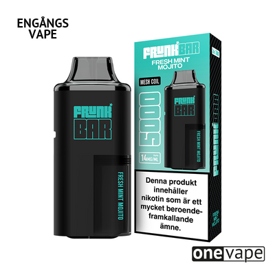 Frunk 5000 Engångs Vape - Fresh Mint Mojito