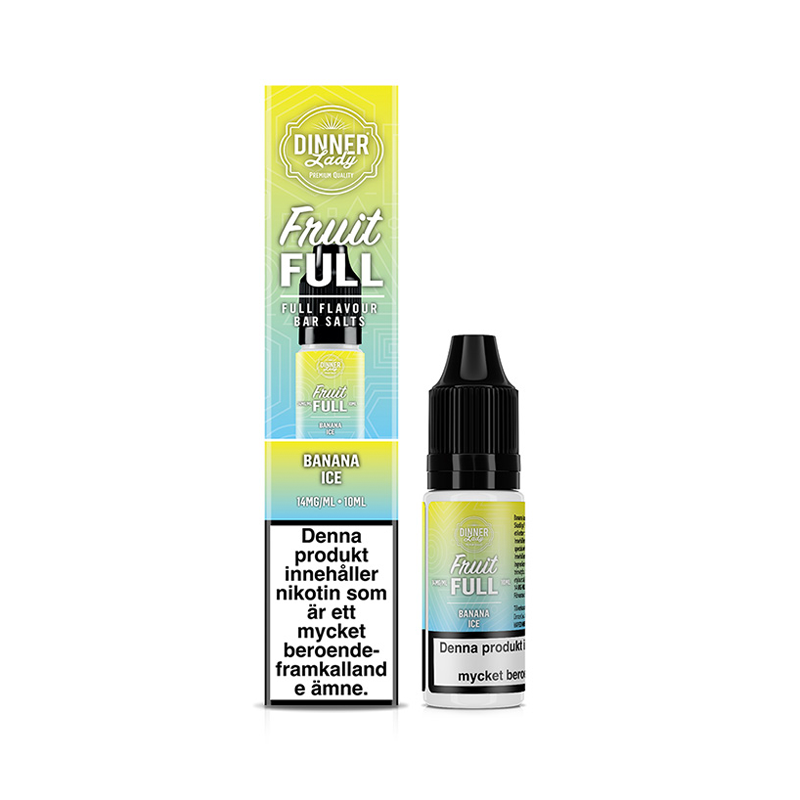 Dinner Lady Bar Salts - Banana Ice (10ml, Nic Salt)