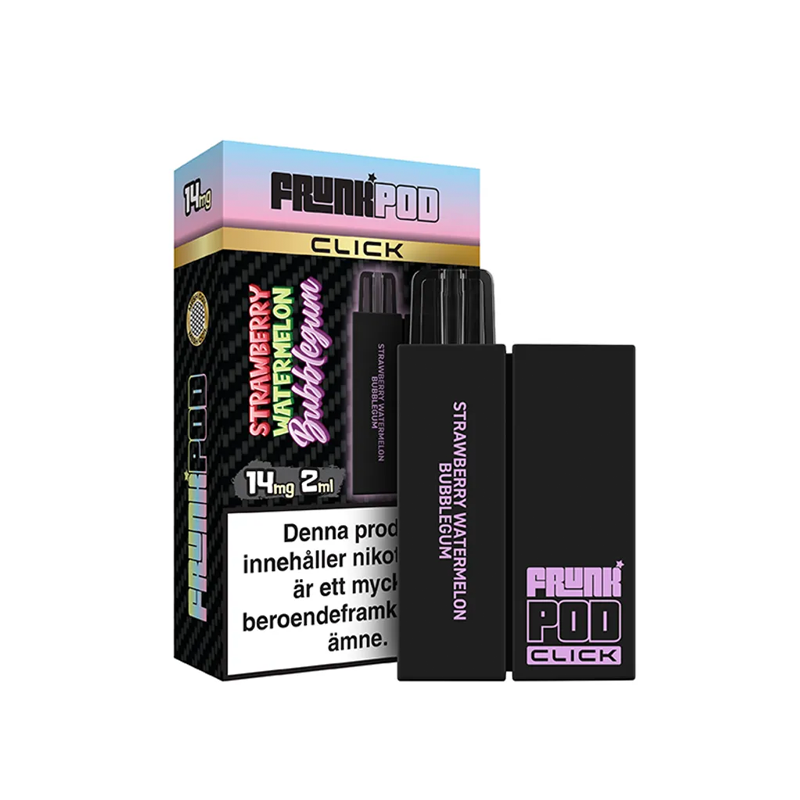 Frunk Pod Click Mesh Kit Strawberry Watermelon Bubblegum med batteri och förpackning