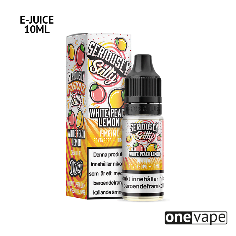 Seriously Salty - White Peach Lemon (10ml, Nic Salt)