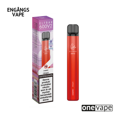 Elfbar V2 Mesh Engångs Vape - Cherry