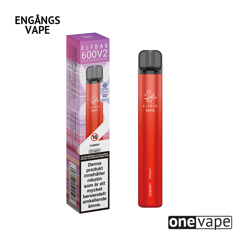Elfbar V2 Mesh Engångs Vape - Cherry