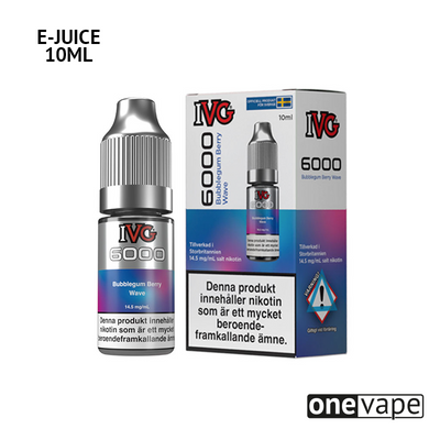 IVG 6000 - Bubblegum Berry Wave (10ml, Nic Salt)