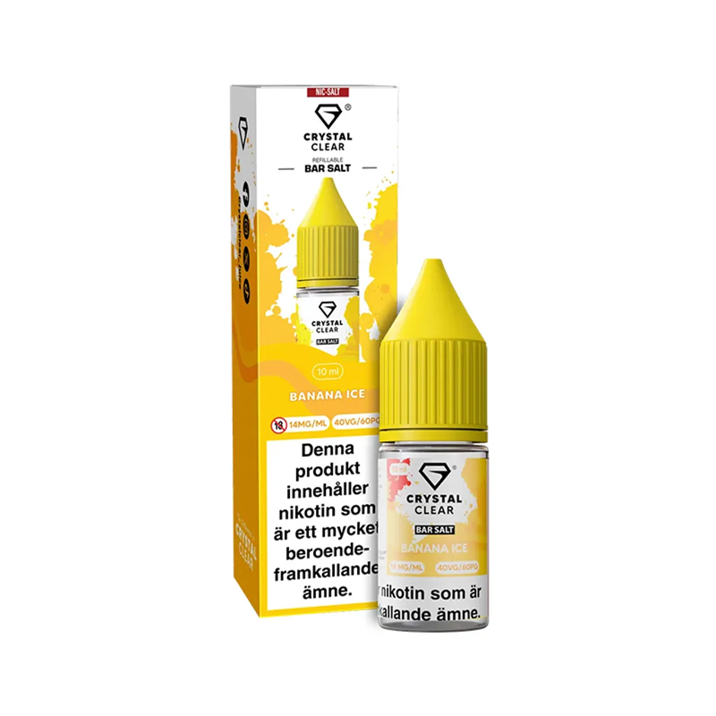 Crystal Clear - Banana Ice (10ml, Nic Salt)