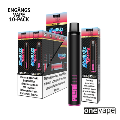 Frunk Bar Mesh Engångs Vape - Blue Razz Cherry (10-Pack)
