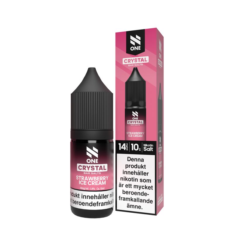 N One Salt - Strawberry Ice Cream (10ml, Nic Salt)