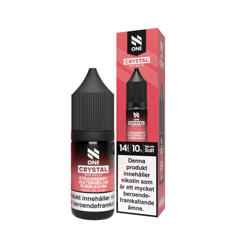 N One Salt - Strawberry Watermelon Bubblegum (10ml, Nic Salt)