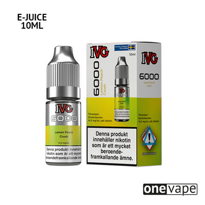 IVG 6000 - Lemon Peach Crush (10ml, Nic Salt)