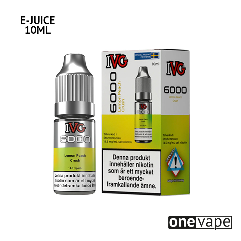 IVG 6000 - Lemon Peach Crush (10ml, Nic Salt)