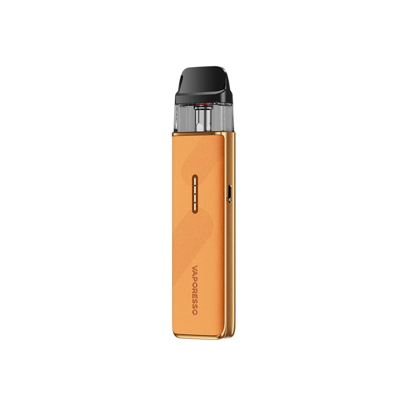 Vaporesso XROS 5 MINI i färgen Retro Orange – kompakt e-cigarett med transparent pod och stilren design i orange utförande