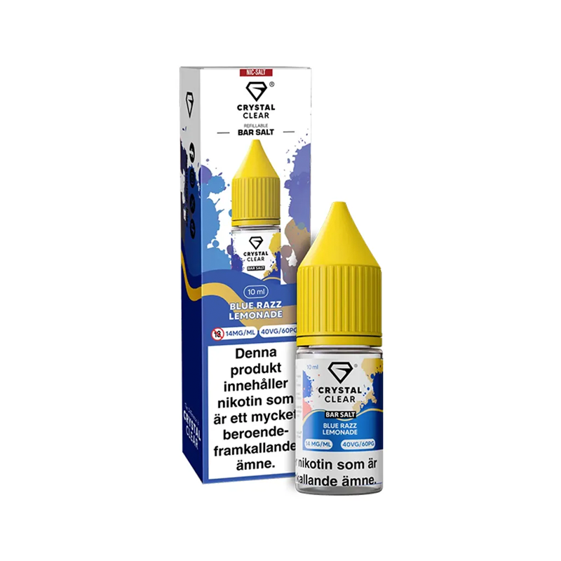 Crystal Clear - Blue Razz Lemonade (10ml, Nic Salt)
